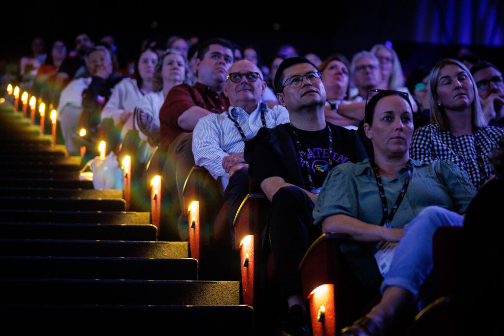 Conference attendees sitting in the auditorium at ASMIRT/NZIMRT2025