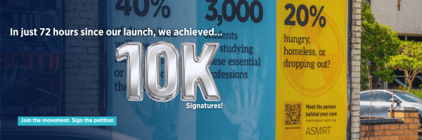 The petition to end student poverty is over 12,000 signatures strong